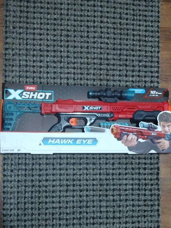 Zuru Other - ZURU X-Shot Hawk Eye Kids Toy Blaster - Red and Teal